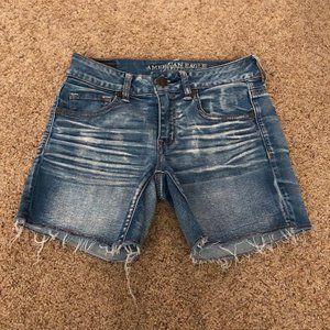 American Eagle Super Super Stretch Midi Jean Short